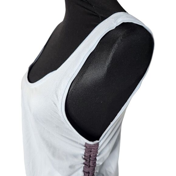 Fabletics Tank Top Size Small Cashel Ruched Sides Cinch Blue - Picture 5 of 6